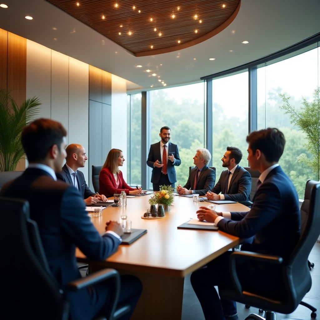 Reunión estratégica con inversionistas